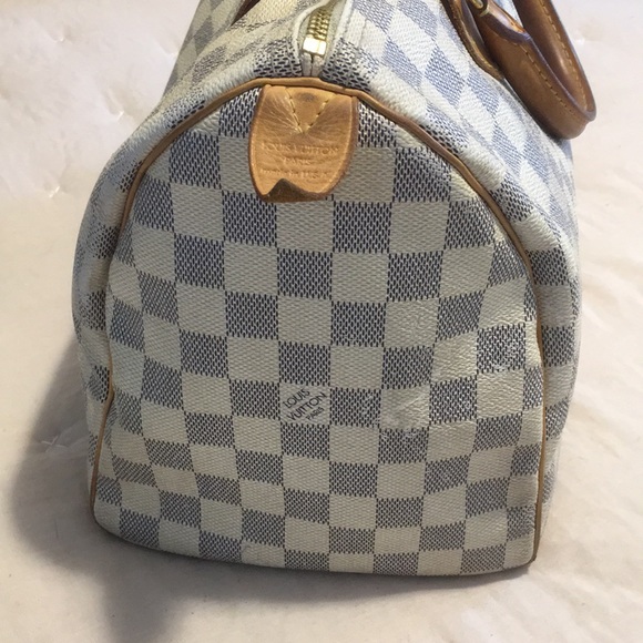 Authentic Louis Vuitton Damier Azur Speedy 35 - Picture 4 of 8